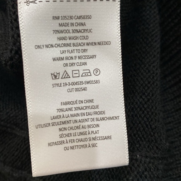 Joie knit sweater with rope detail size xsmal black - Picture 5 of 6